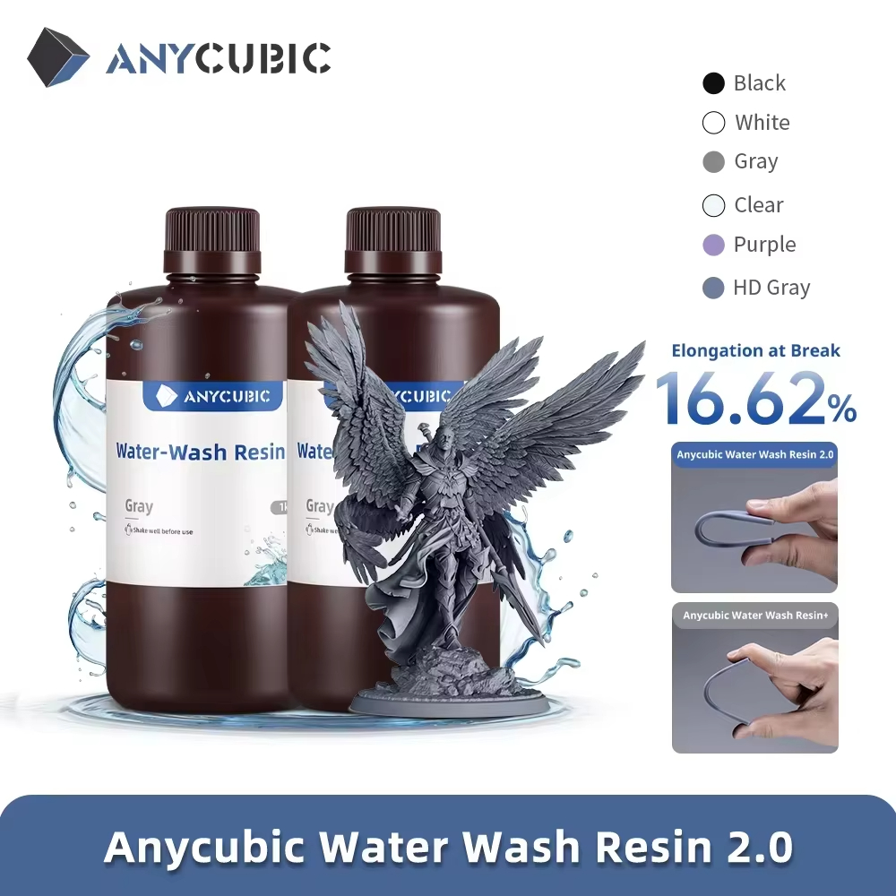 3D Printing Maker - ANYCUBIC Water-Wash Resin For LCD 3D
