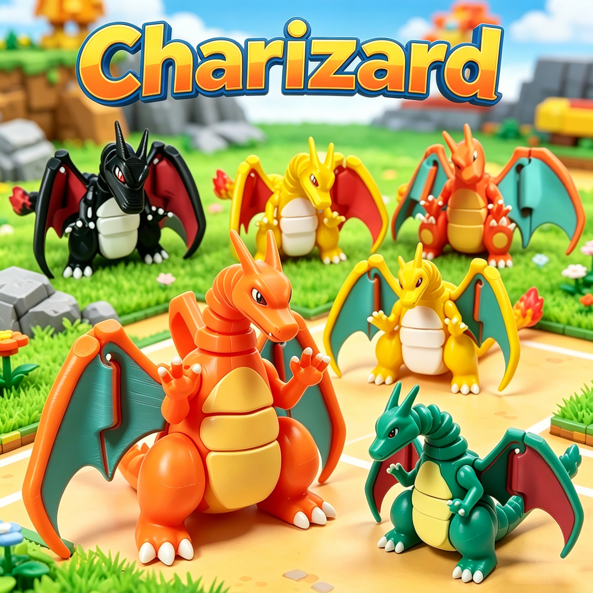 3D Printing Room - Pokemon 3D Printing Charizard Figure Mode