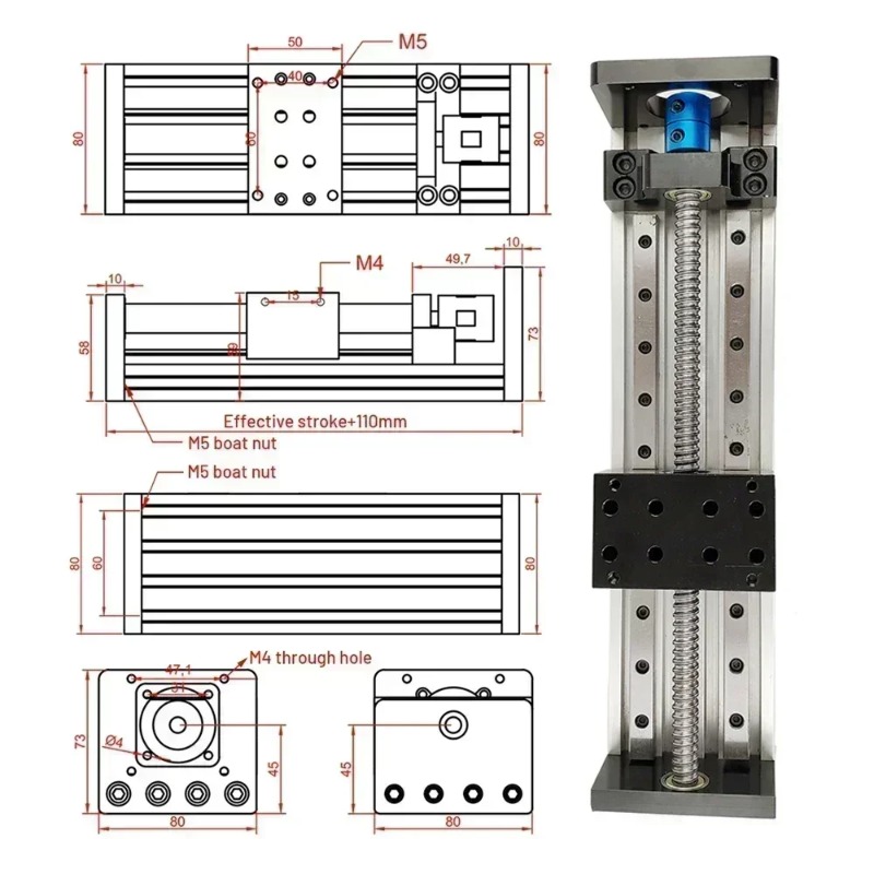 【specialized】CNC Ball Screw Li - Linear Guide Rail incelemesi ve fiyatı