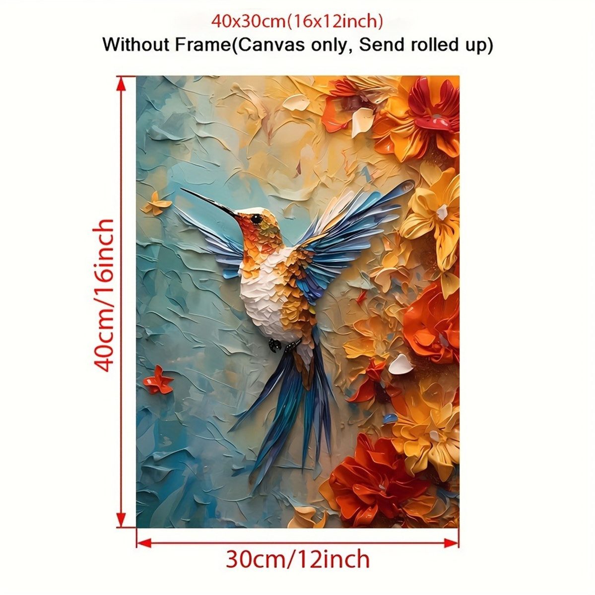 Vibrant Hummingbird & Floral 3 - 3D Printing Room incelemesi ve fiyatı