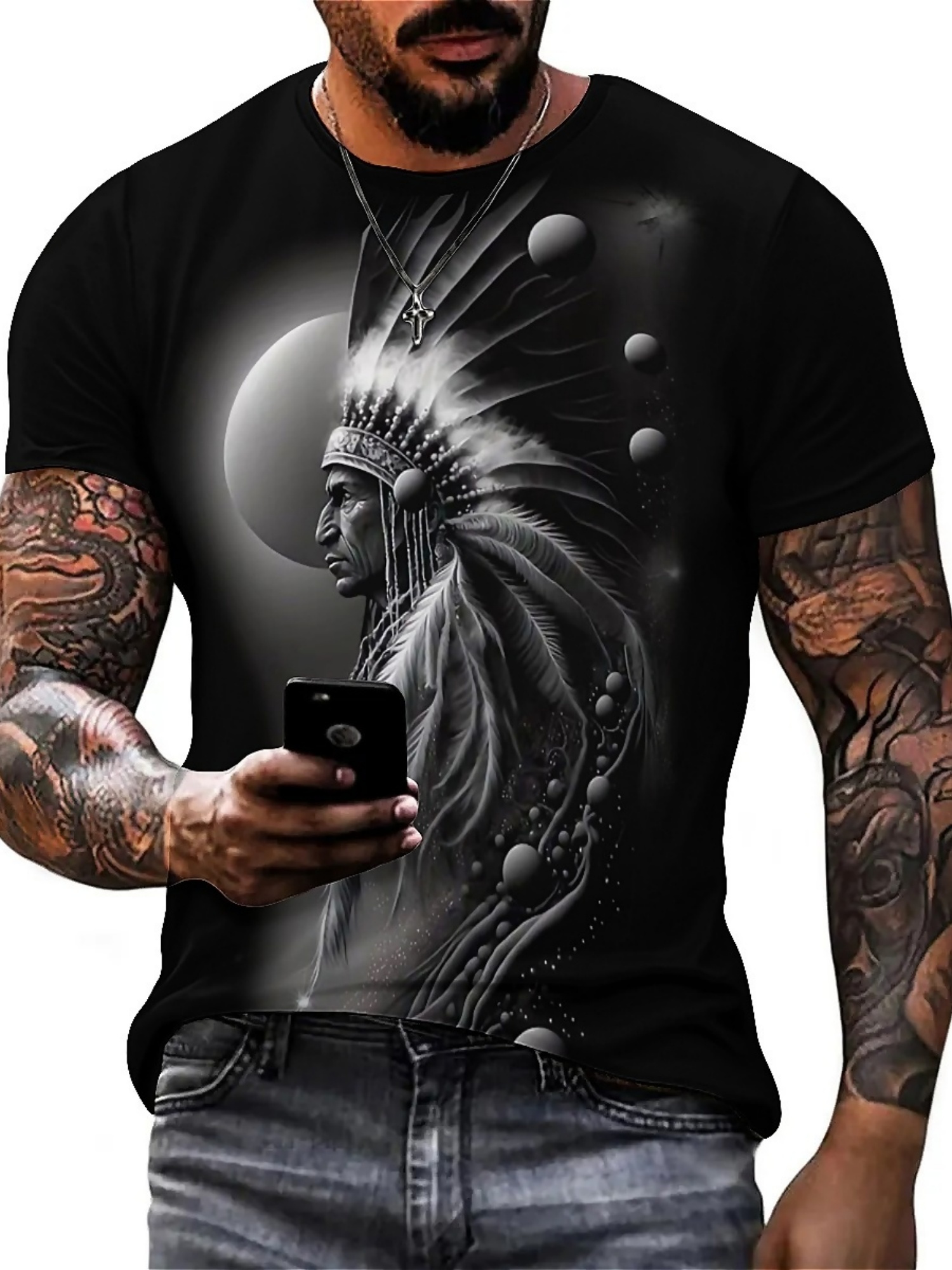 Men's 3D Printed Tribal Chieft - 3D Printing Design Free incelemesi ve fiyatı