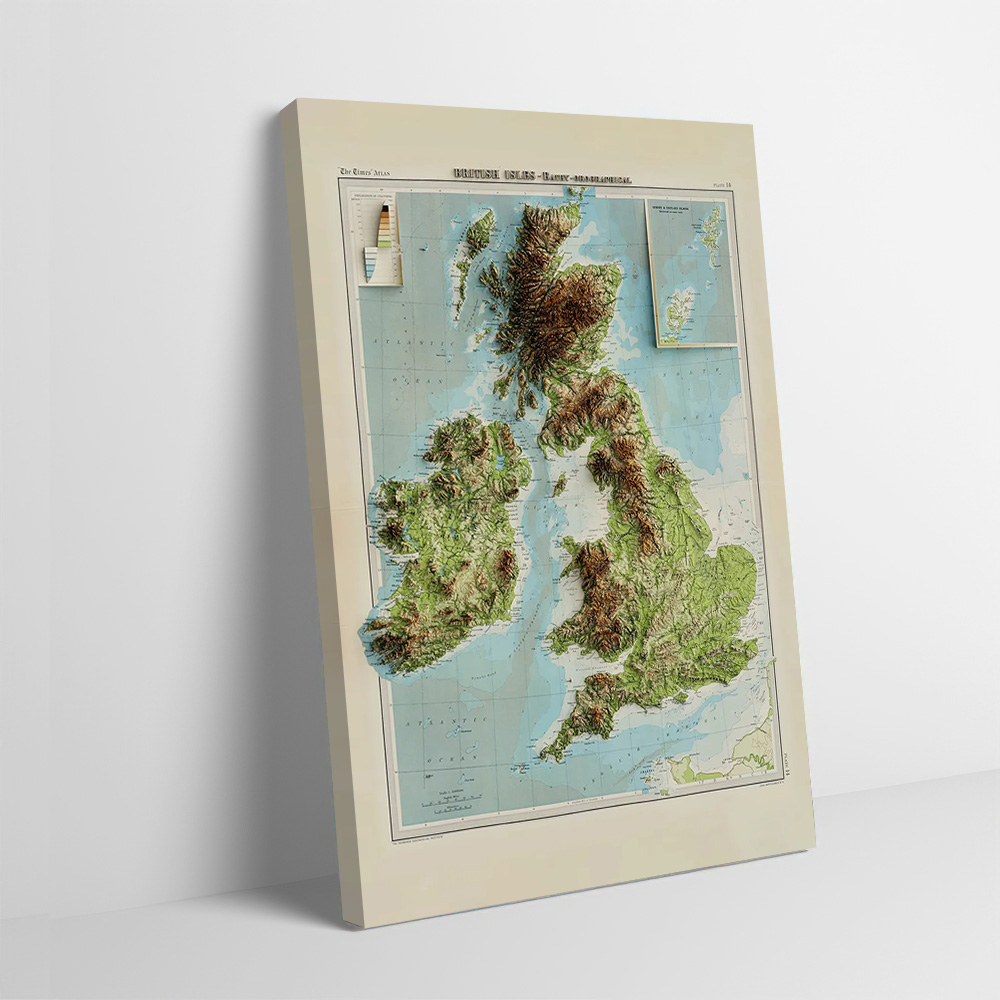 3D Relief Map of 1922 British  - 3D Printing Room incelemesi ve fiyatı