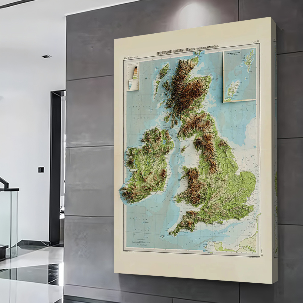 3D Relief Map of 1922 British  - 3D Printing Room incelemesi ve fiyatı