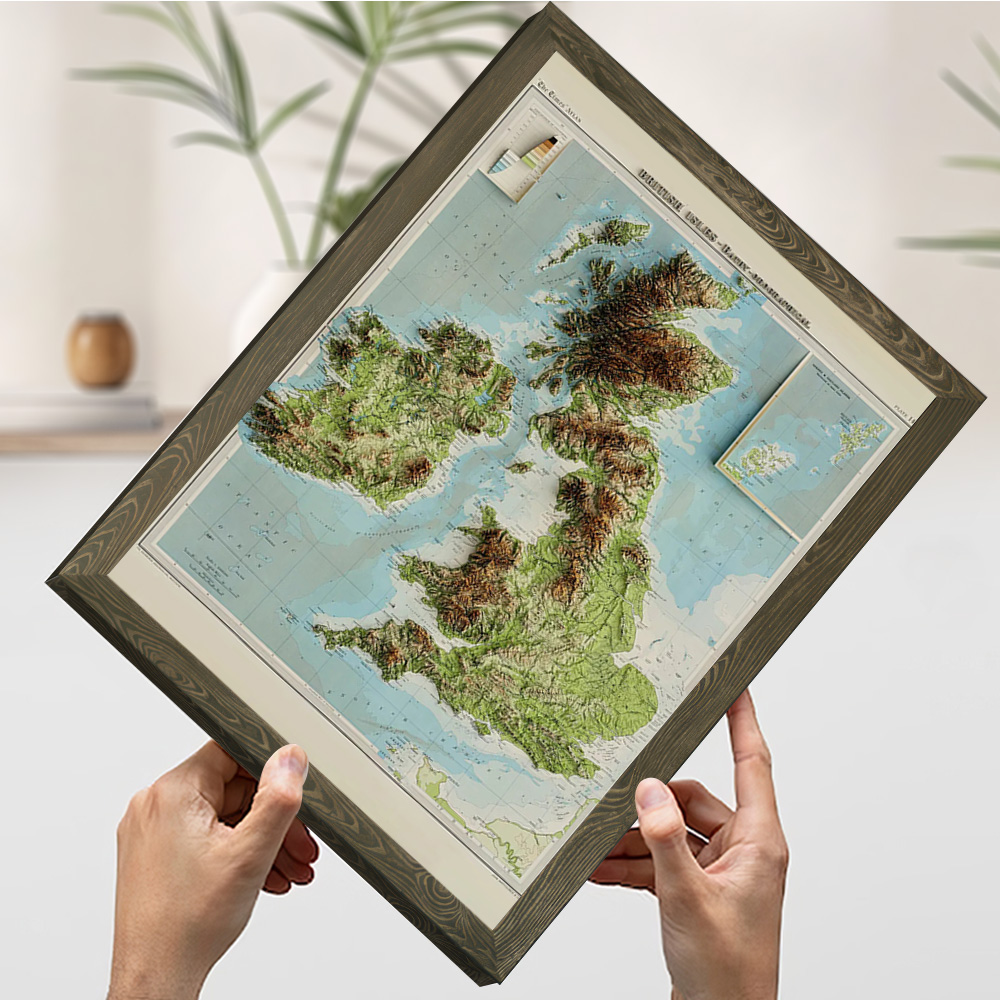 3D Relief Map of 1922 British  - 3D Printing Room incelemesi ve fiyatı