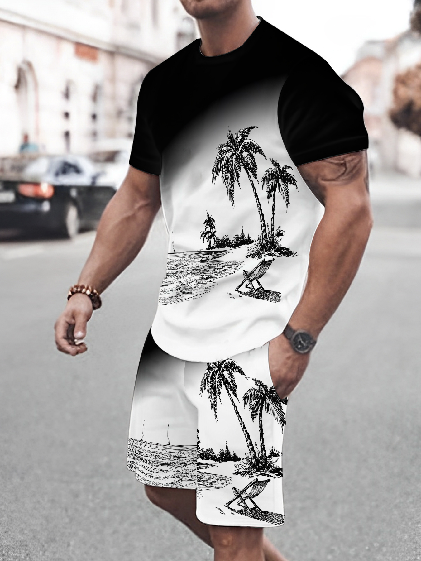 2026 Summer New Men's Short-Sl - 3D Printing Design Free incelemesi ve fiyatı