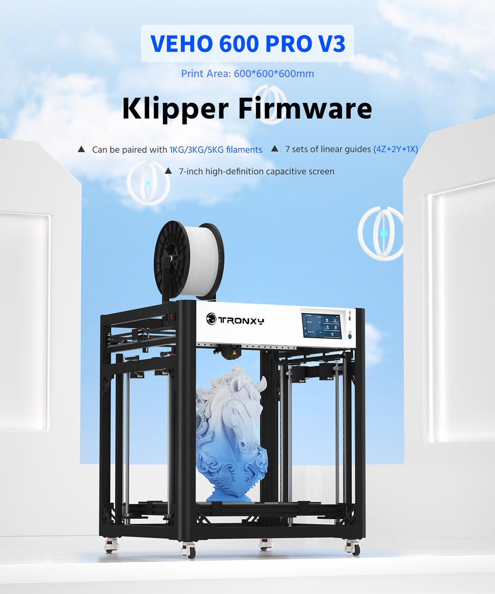 Tronxy VEHO-600 / PRO V3 Large - 3D Printing X Y Z Axis incelemesi ve fiyatı