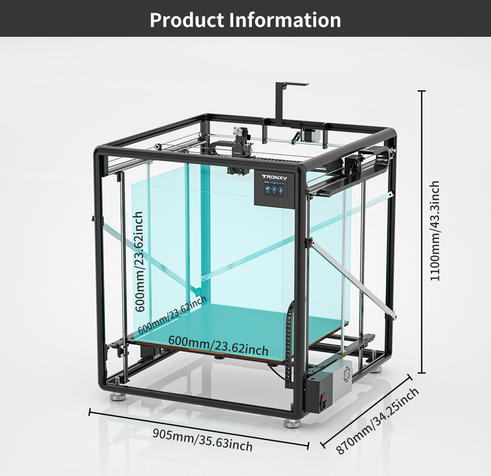 Tronxy VEHO-600 / PRO V3 Large - 3D Printing X Y Z Axis incelemesi ve fiyatı