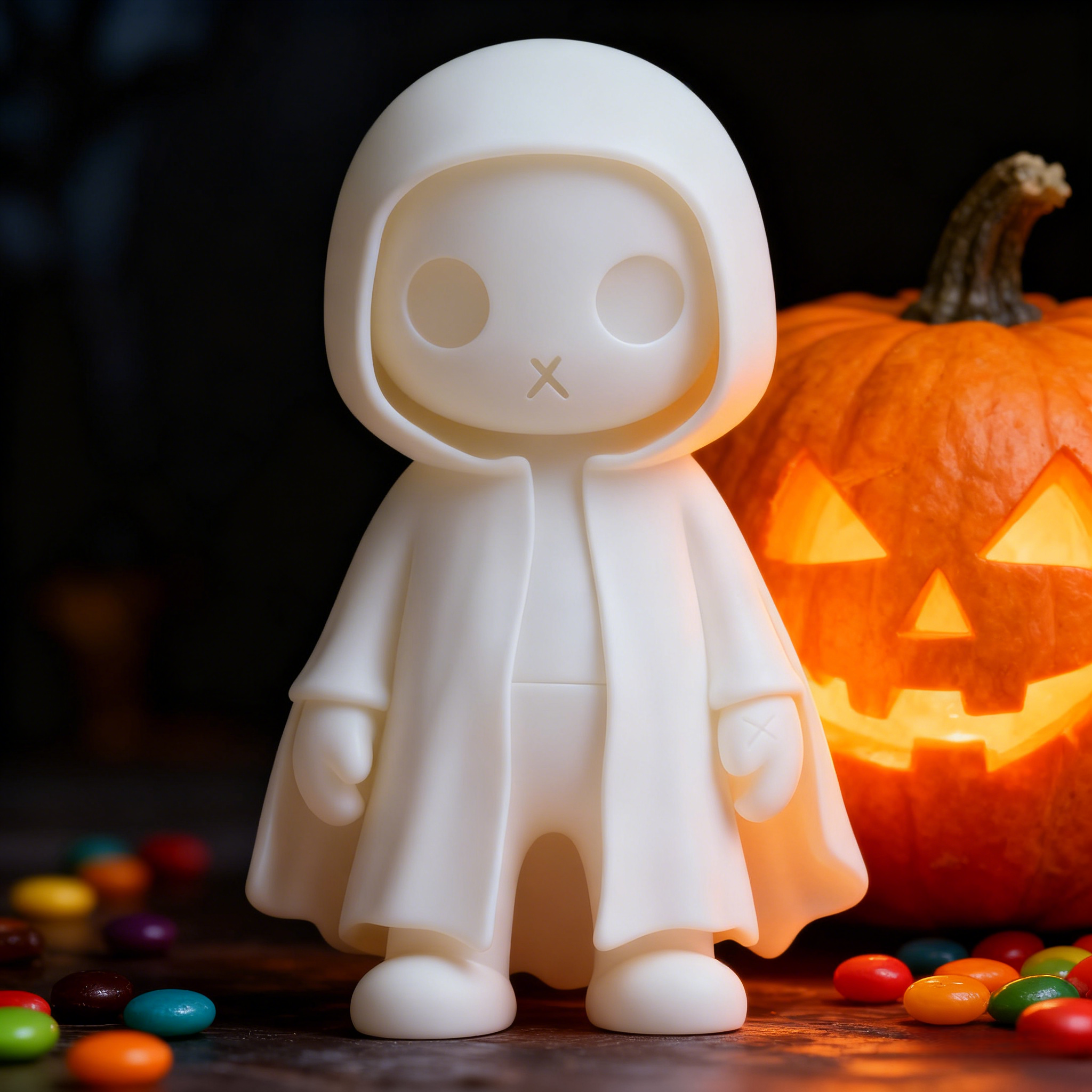 Black & White Ghost 3D Printed - 3D Printing Viral incelemesi ve fiyatı
