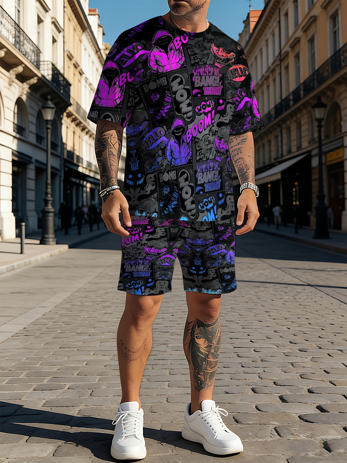 2026 Summer New Men's Short-Sl - 3D Printing Design Free incelemesi ve fiyatı
