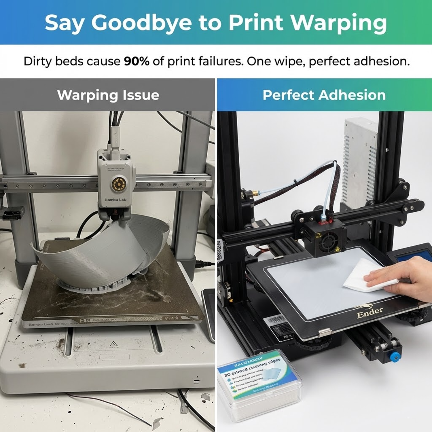 3D Printer Bed Cleaning Wipes  - 3D Printing Sla incelemesi ve fiyatı
